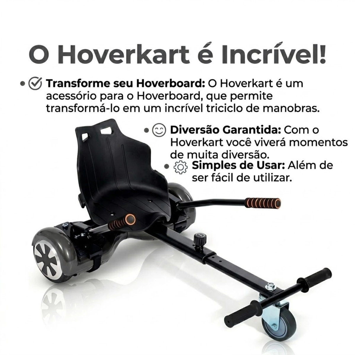 HOVERKART BRINQUEDO IMPORTWAY COM ASSENTO PARA HOVERBOART BW058