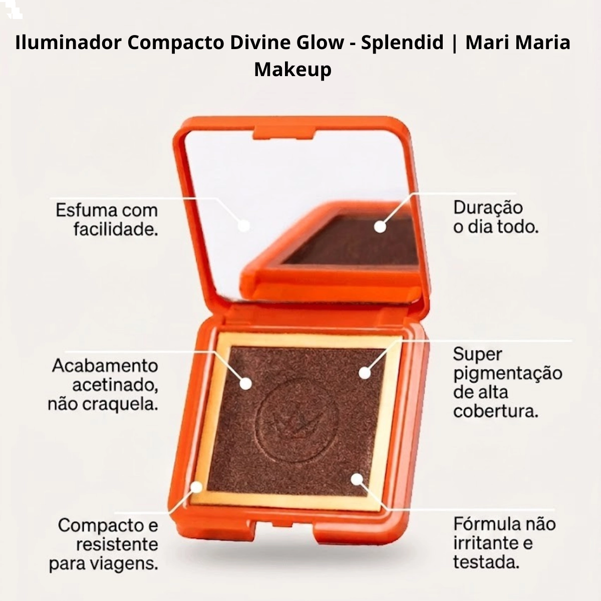 ILUMINADOR FACIAL COMPACTO SPLENDID MM1600-3 MARI MARIA