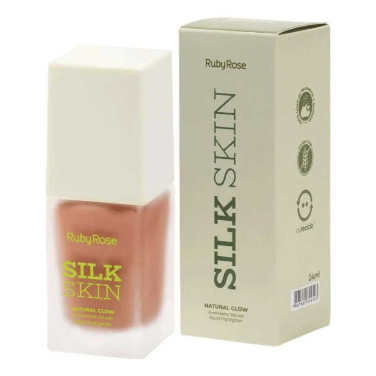 ILUMINADOR LÍQUIDO RUBY ROSE SILK SKIN NATURAL GLOW SUN KISSED HBF1601-S6