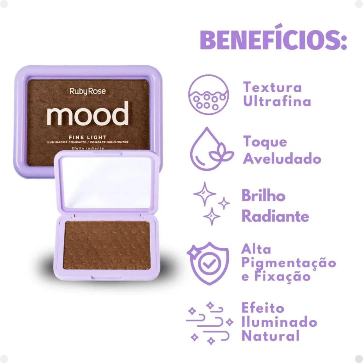 ILUMINADOR MOOD FINE LIGHT RUBY ROSE EFEITO RADIANTE MLF02 HBM703 2