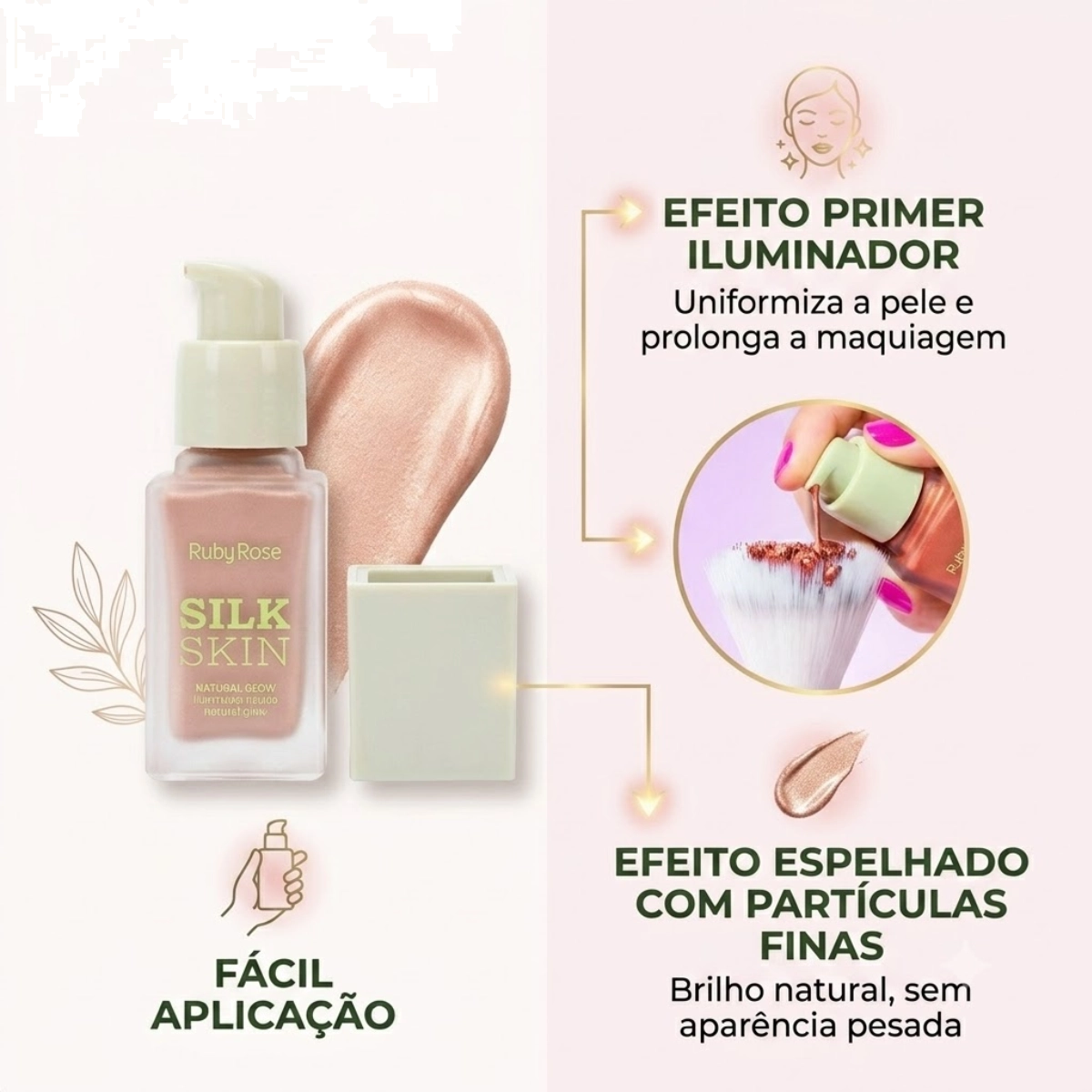 ILUMINADOR SILK SKIN RADIANT PINK HBF1601-S1 RUBY ROSE