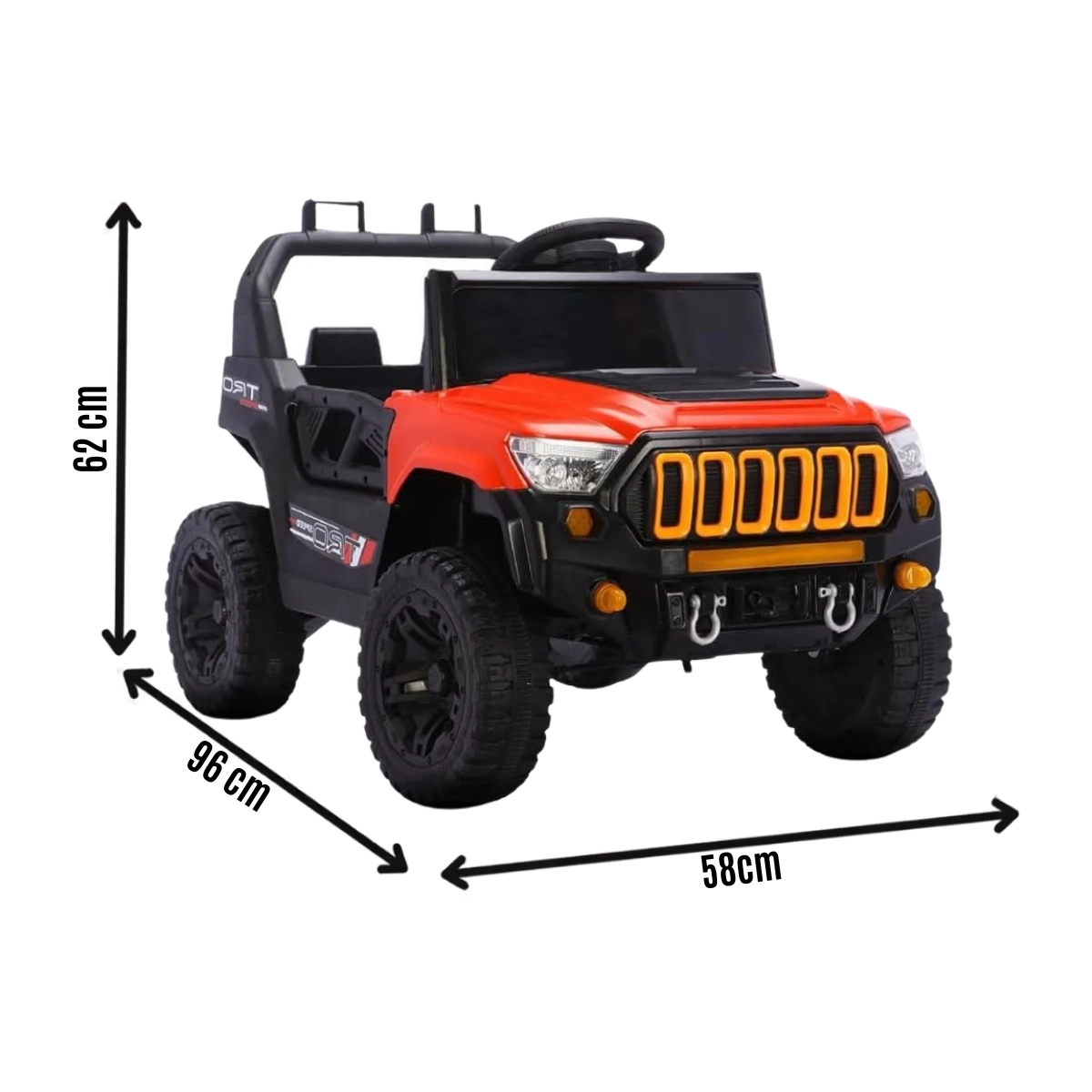 JIPE ELETRICO INFANTIL TITAN XR 12V CONTROLE VERMELHO BANG TOYS JIPE ELETRICO INFANTIL TITAN XR 12V CONTROLE VERMELHO BANG TOYS