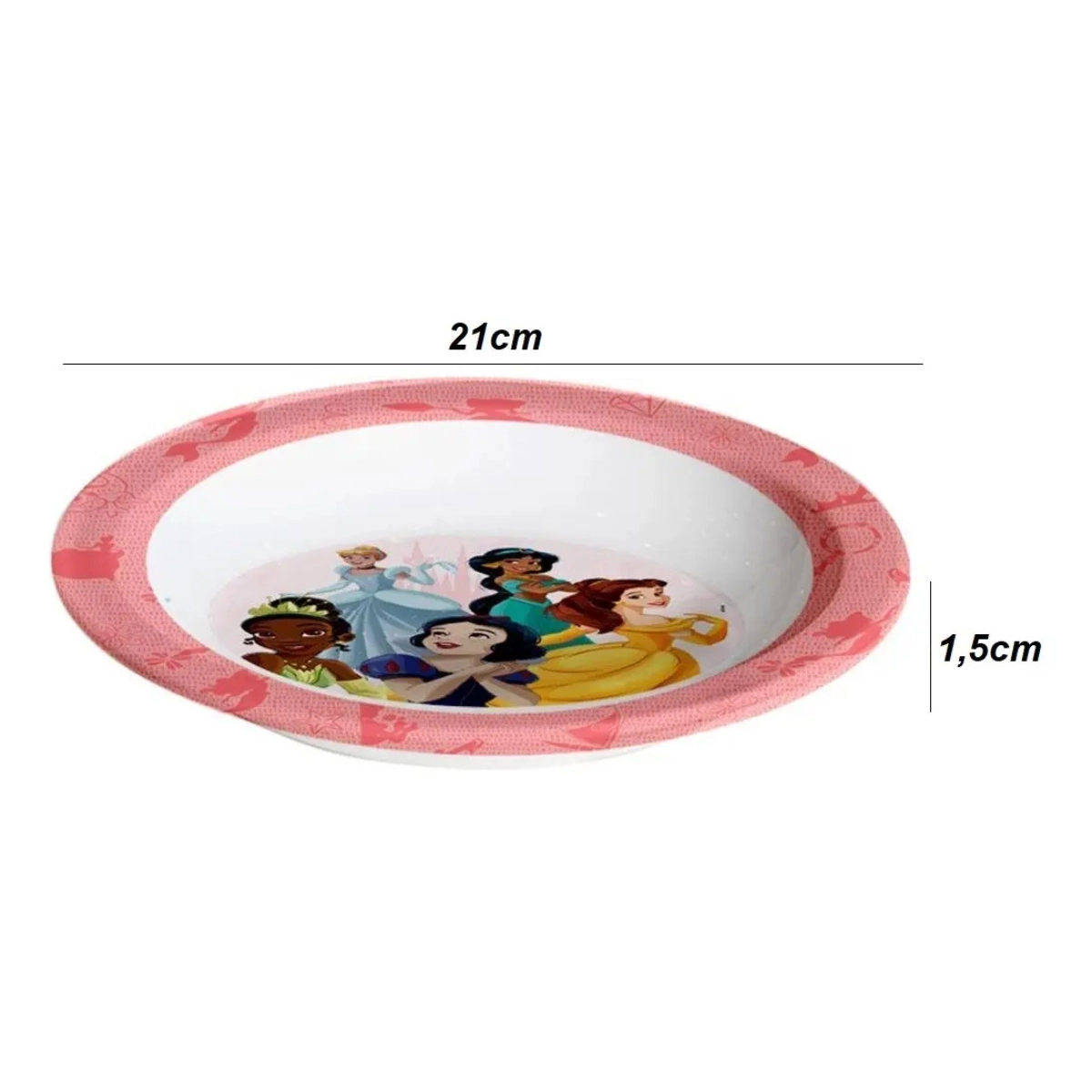 JOGO REFEIÇÃO INFANTIL MELAMINA PRINCESAS DISNEY COPO PRATO E TIGELA JOGO REFEIÇÃO INFANTIL MELAMINA PRINCESAS DISNEY COPO PRATO E TIGELA