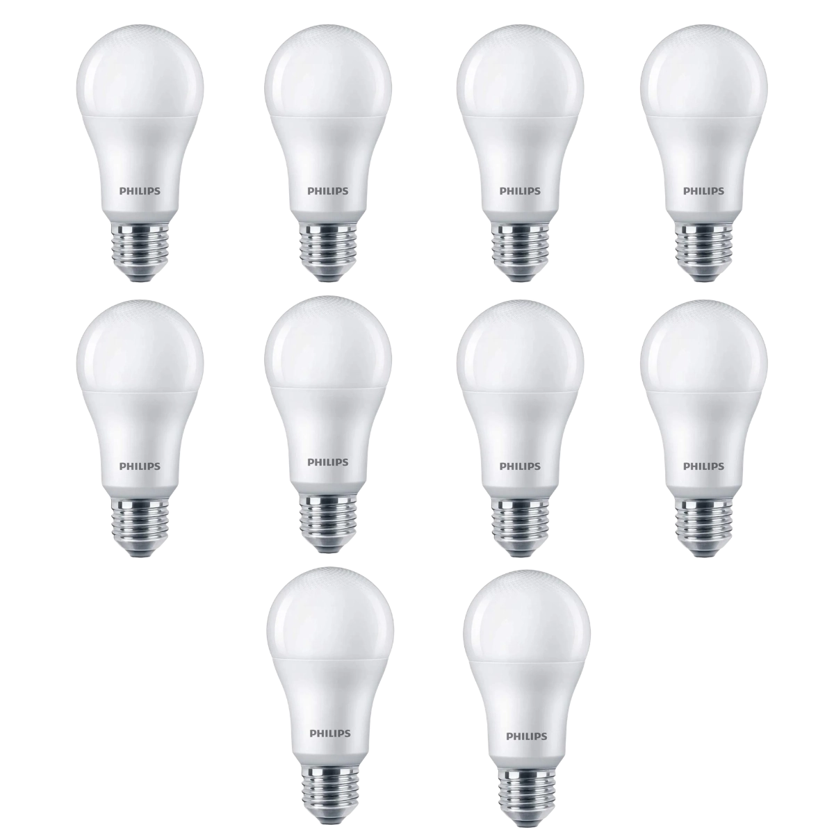 KIT 10 LÂMPADAS LED BULBO A60 11W 4000K 1018LM BIVOLT