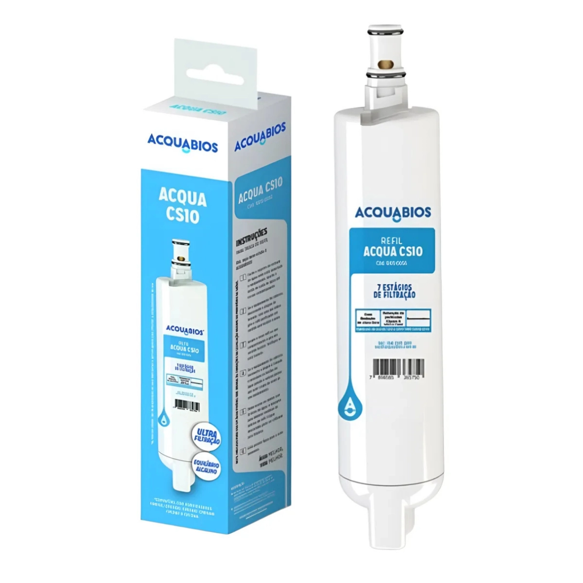 KIT 2 REFIL FILTRO PURIFICADOR ACQUA CS10 34/31 CONSUL ULTRAFILTRAÇÃO