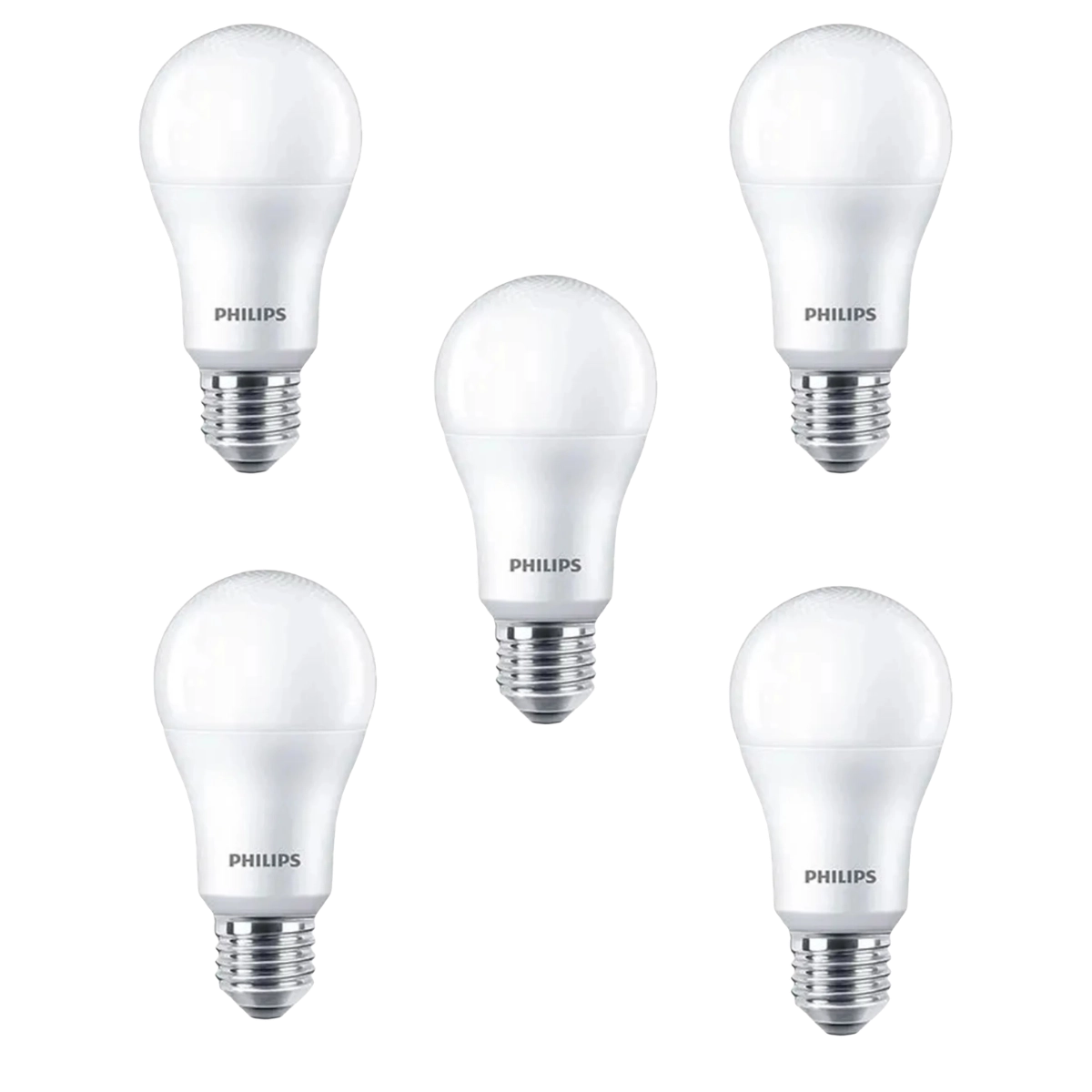 KIT 5 LÂMPADAS LED BULBO A60 9W 3000K 806LM BIVOLT