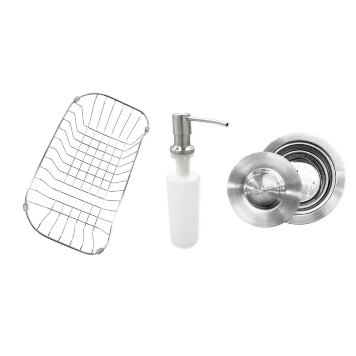 KIT CUBA GOURMET 60X42CM ACO INOX 304 COM ACESSORIOS E TORNEIRA