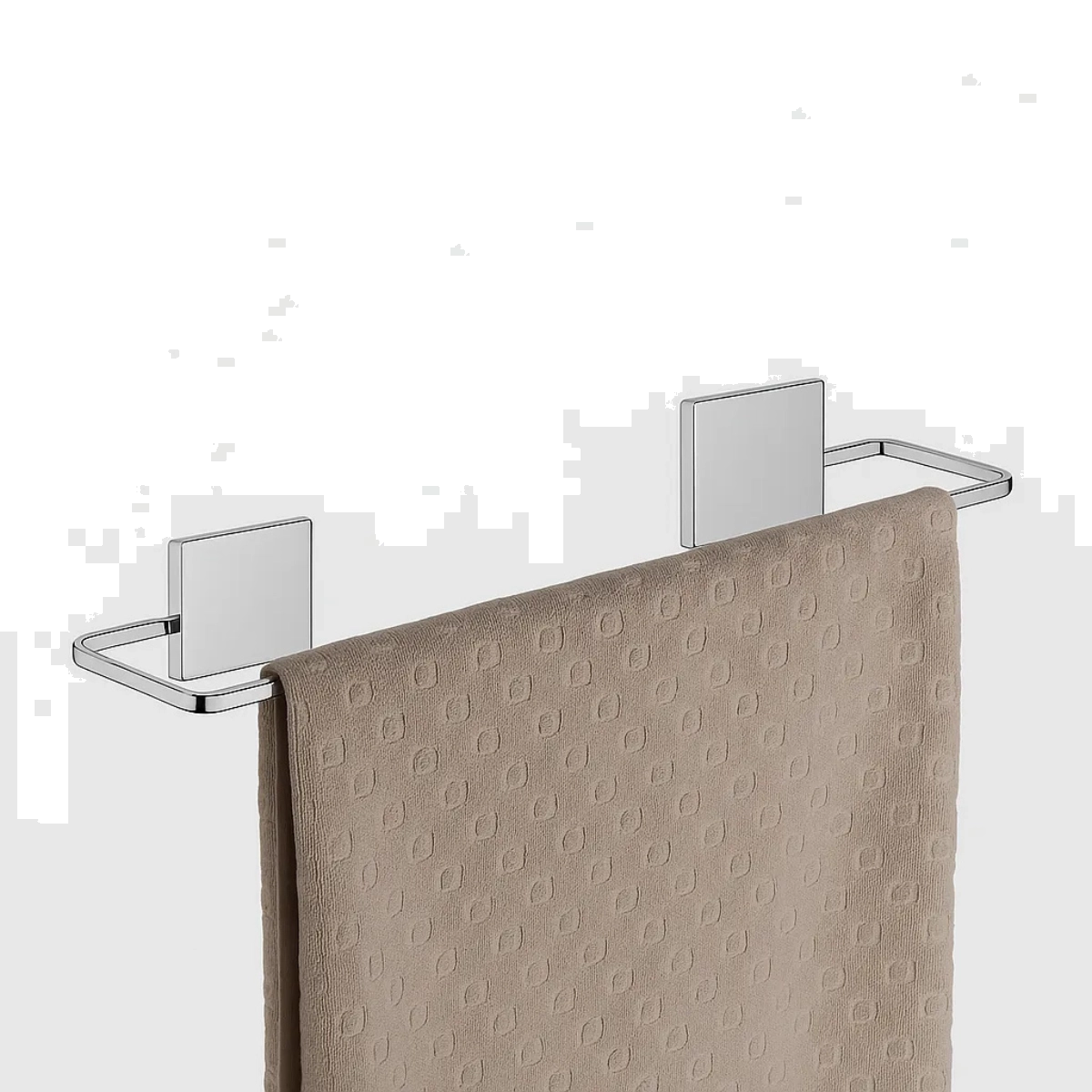 KIT DE ACESSÓRIOS PARA BANHEIRO FIXAÇÃO POR ADESIVO LINHA FIXARE CROMADO