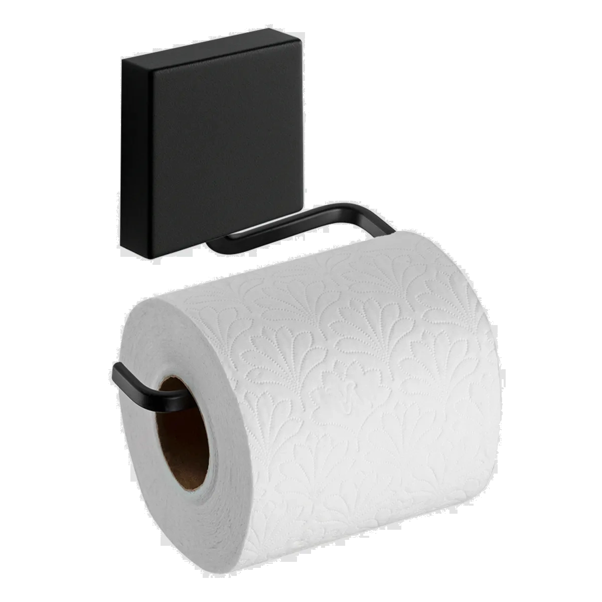 KIT DE ACESSÓRIOS PARA BANHEIRO FIXAÇÃO POR ADESIVO LINHA FIXARE PRETO