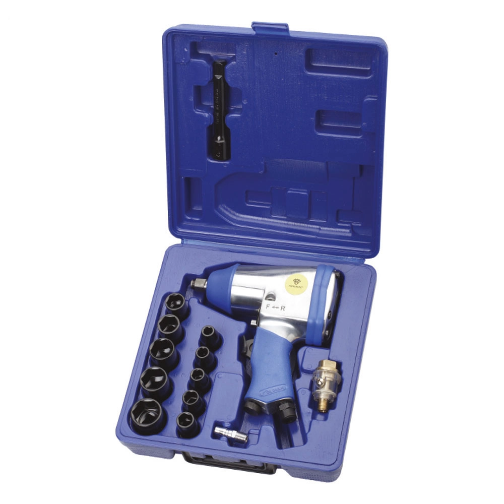 Kit de Chave de Impacto com 17 Peças Rongpeng Pneumática 1/2 Pol 7000rpm