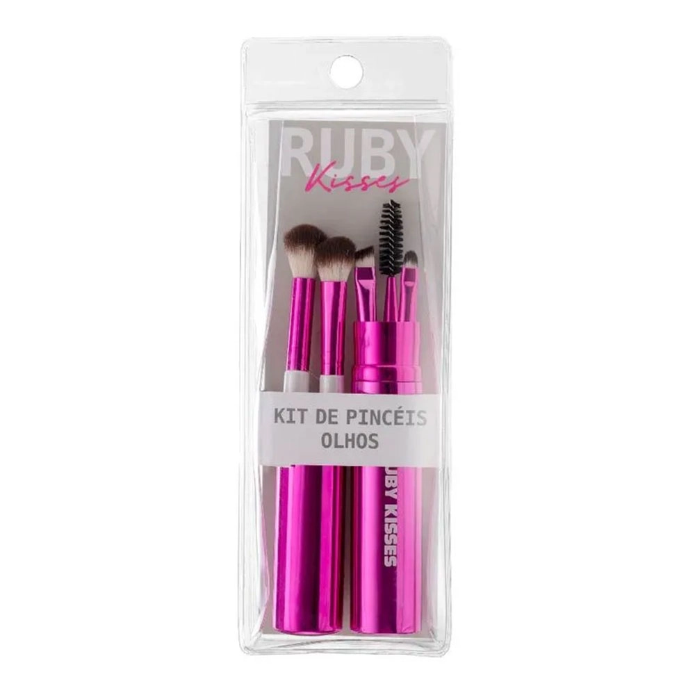 KIT DE PINCÉIS PARA OLHOS RUBY KISSES BRANCO RA02B