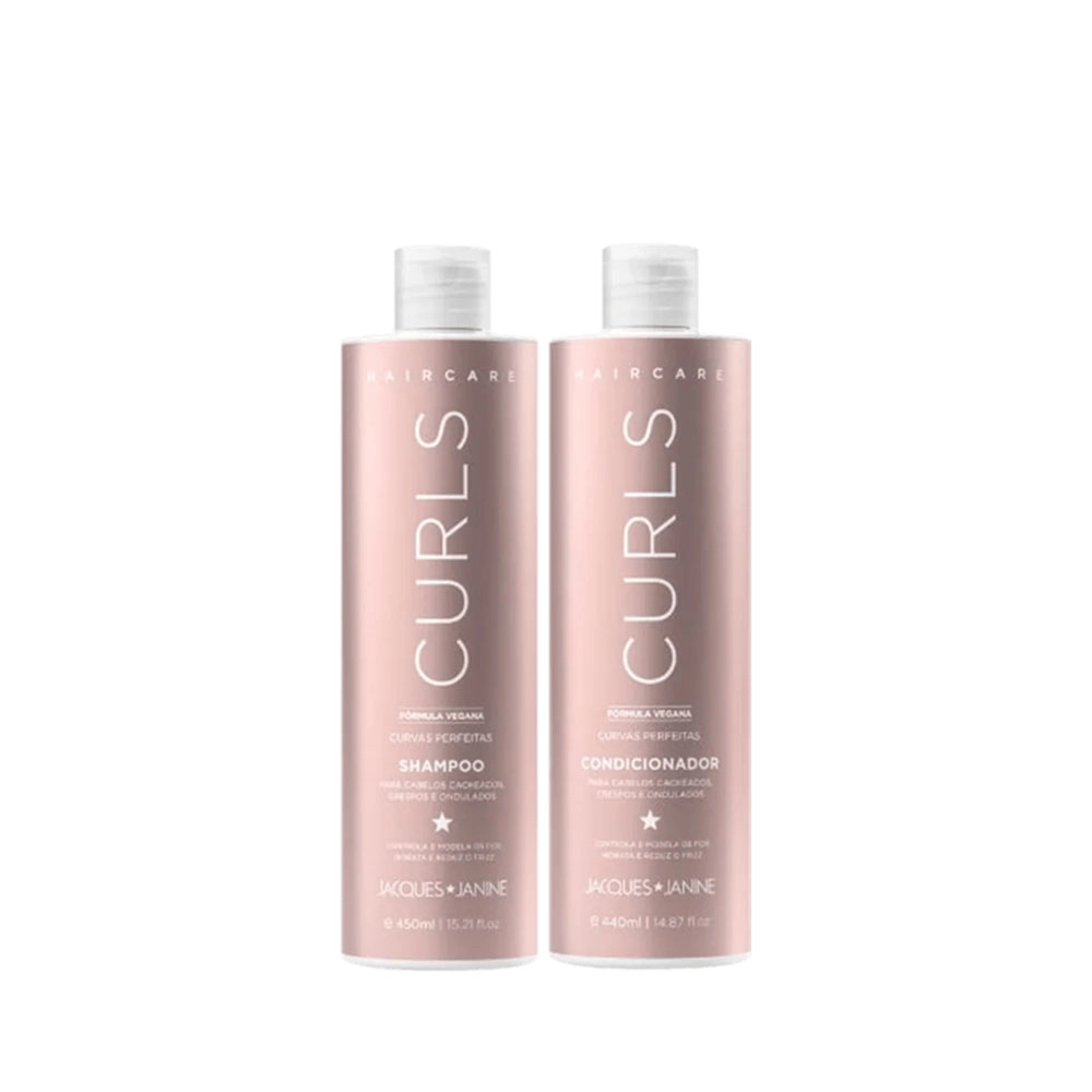 KIT HAIRCARE CURLS JACQUES JANINE SHAMPOO 450ML + CONDICIONADOR 440ML 