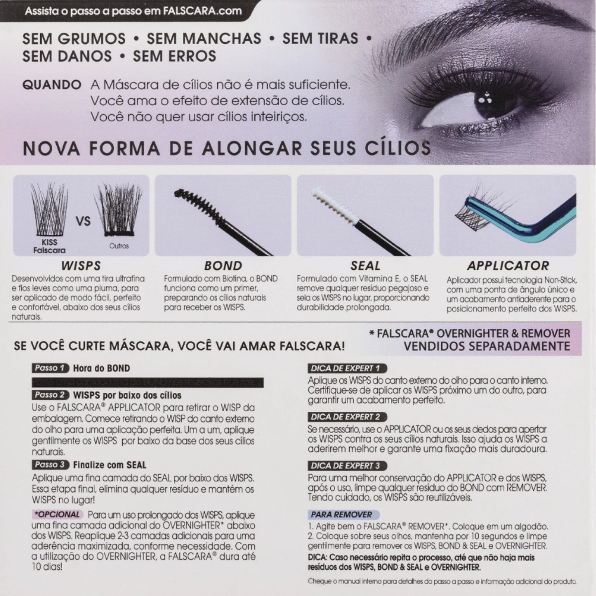 KIT INICIANTE MINI FALSCARA ALONGAMENT 01 KISS