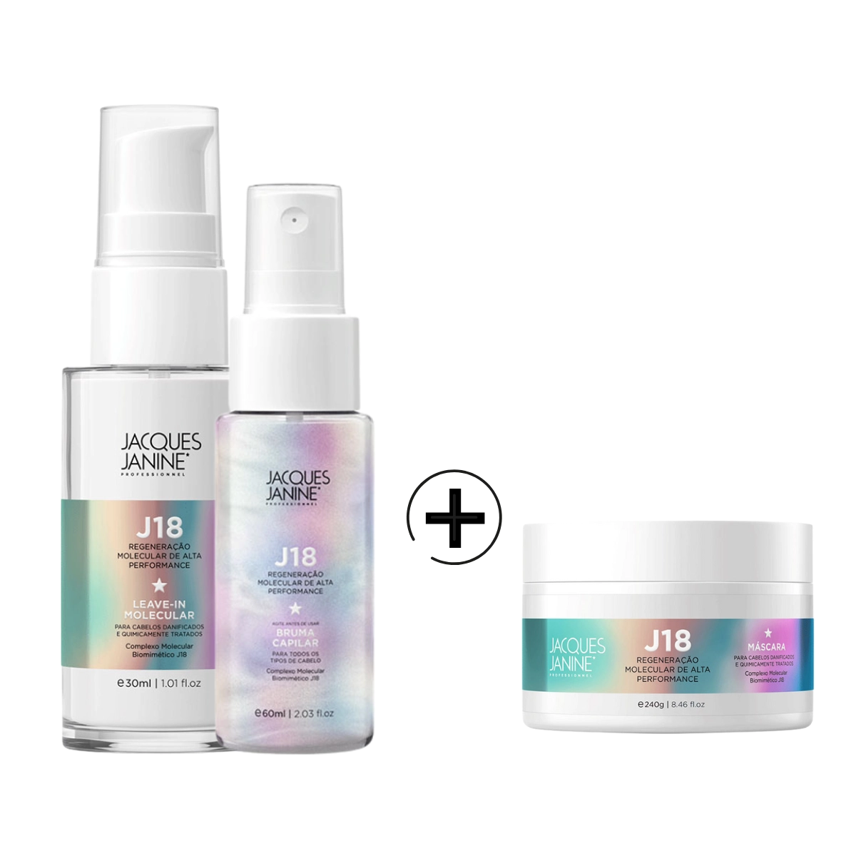 KIT LEAVE IN E BRUMA CAPILAR REG MOLECULAR PLUS MASCARA 240G