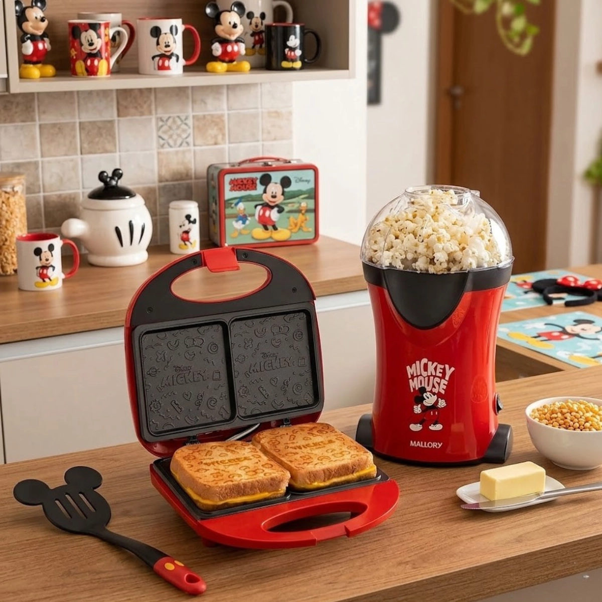 KIT MICKEY 2 EM 1 SANDUICHEIRA GRILL E PIPOQUEIRA SEM OLEO 127V KIT MICKEY 2 EM 1 SANDUICHEIRA GRILL E PIPOQUEIRA SEM OLEO 127V
