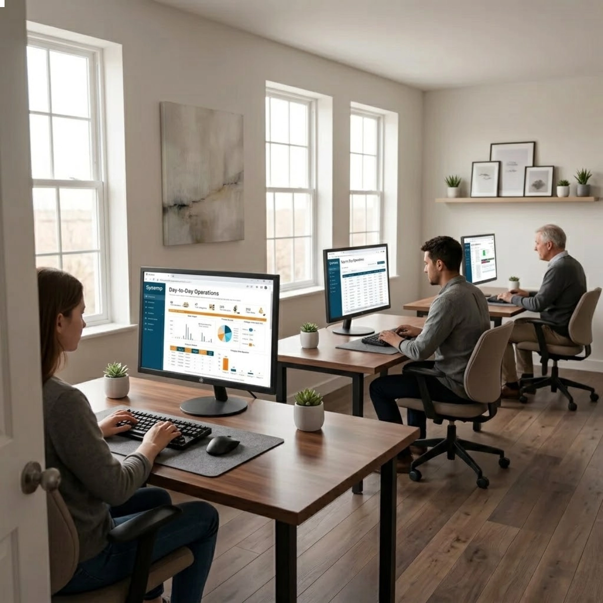 KIT OFFICE COM 3 MONITORES 19 POLEGADAS LED 60HZ BPC-19WE02-B PRETO KIT OFFICE COM 3 MONITORES 19 POLEGADAS LED 60HZ BPC-19WE02-B PRETO
