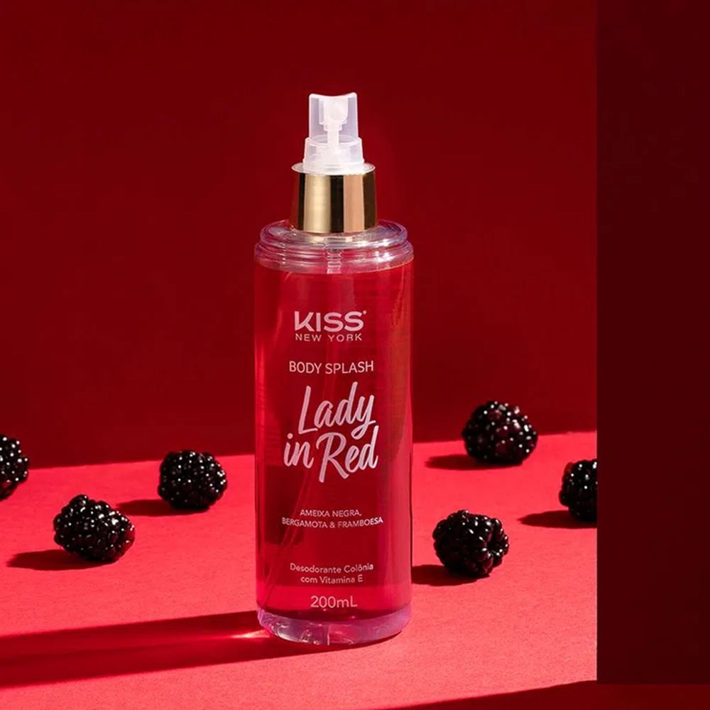 KIT PAR PERFEITO PARA SEU CORPO LOÇÃO CORPORAL E BODY SPLASH LADY IN RED KISS NEW YORK KIT PAR PERFEITO PARA SEU CORPO LOÇÃO CORPORAL E BODY SPLASH LADY IN RED KISS NEW YORK