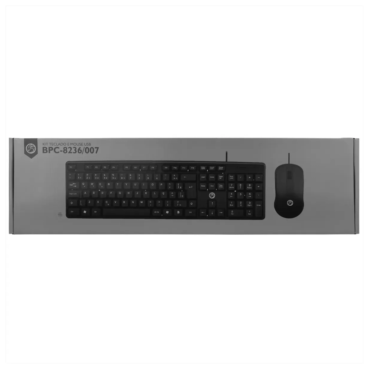 KIT TECLADO E MOUSE COM FIO BPC-8236/007 1000DPI PRETO KIT TECLADO E MOUSE COM FIO BPC-8236/007 1000DPI PRETO