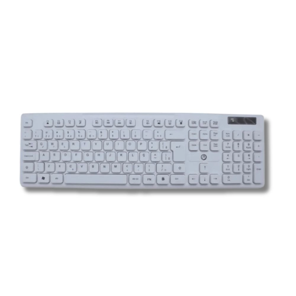 Kit Teclado e Mouse sem Fio Branco Computador Notebook Brazilpc Bpc-5269/3w289 Kit Teclado e Mouse sem Fio Branco Computador Notebook Brazilpc Bpc-5269/3w289