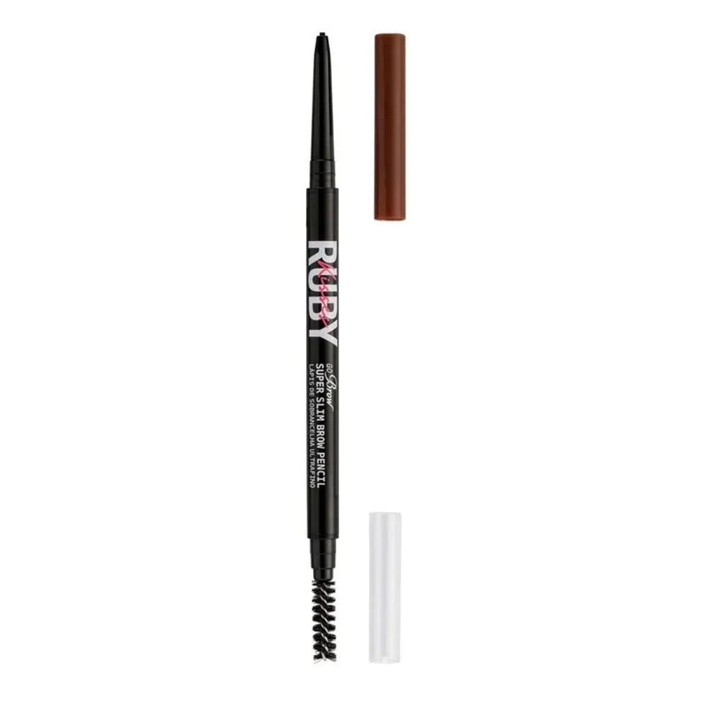 LÁPIS DE SOBRANCELHA GO BROW ULTRAFINO CHOCOLATE BROWN RUBY KISSES RP03B