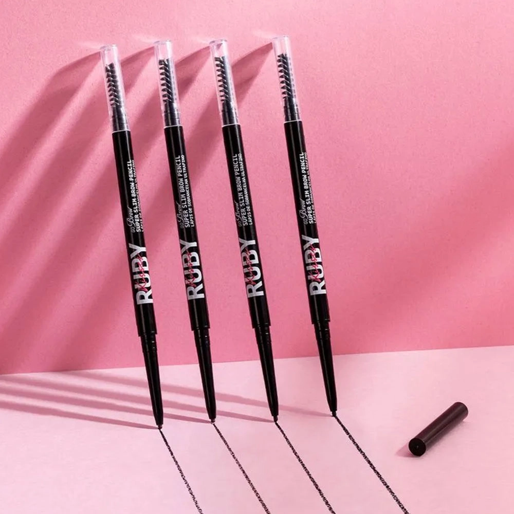 LÁPIS DE SOBRANCELHA GO BROW ULTRAFINO CHOCOLATE BROWN RUBY KISSES RP03B