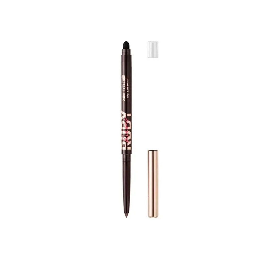 LÁPIS RETRÁTIL EM GEL MARROM Á PROVA D' ÁGUA RUBY KISSES RE03B