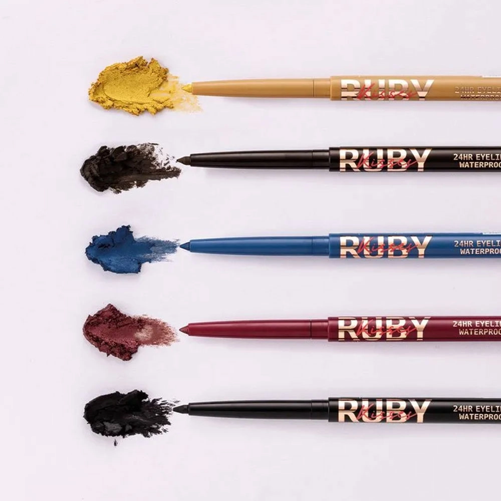 LÁPIS RETRÁTIL EM GEL MARSALA Á PROVA D' ÁGUA RUBY KISSES RE06B
