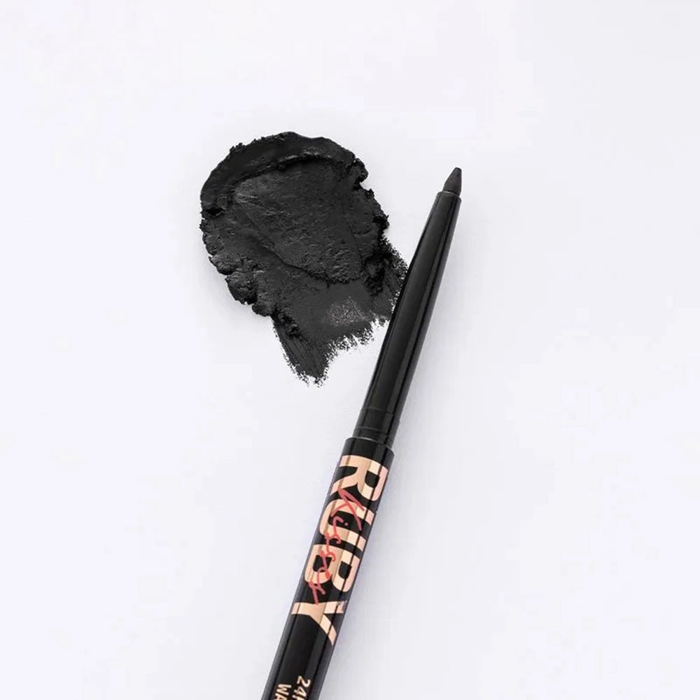 LÁPIS RETRÁTIL EM GEL PRETO Á PROVA D' ÁGUA RUBY KISSES RE01B