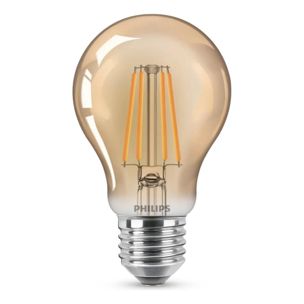 LAMPADA LED RETRO FILAMENTO PHILIPS A60 4W LUZ QUENTE 2500K