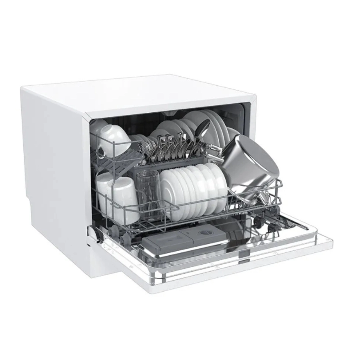 LAVA LOUÇAS COM PAINEL DIGITAL HQ 6 SERVIÇOS BRANCA 220V 