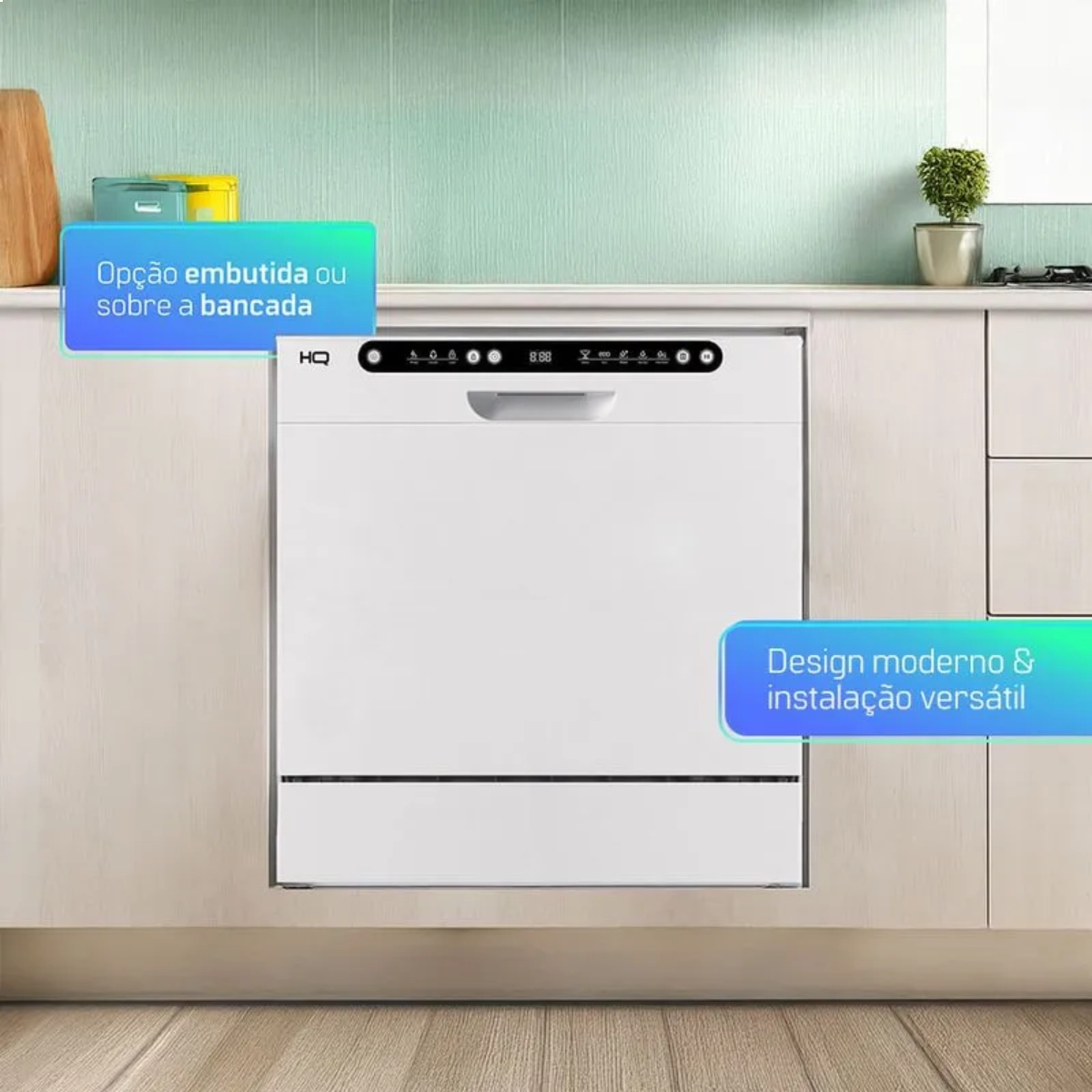 LAVA LOUÇAS DIGITAL 8 SERVIÇOS BRANCA HQ 220V LAVA LOUÇAS DIGITAL 8 SERVIÇOS BRANCA HQ 220V