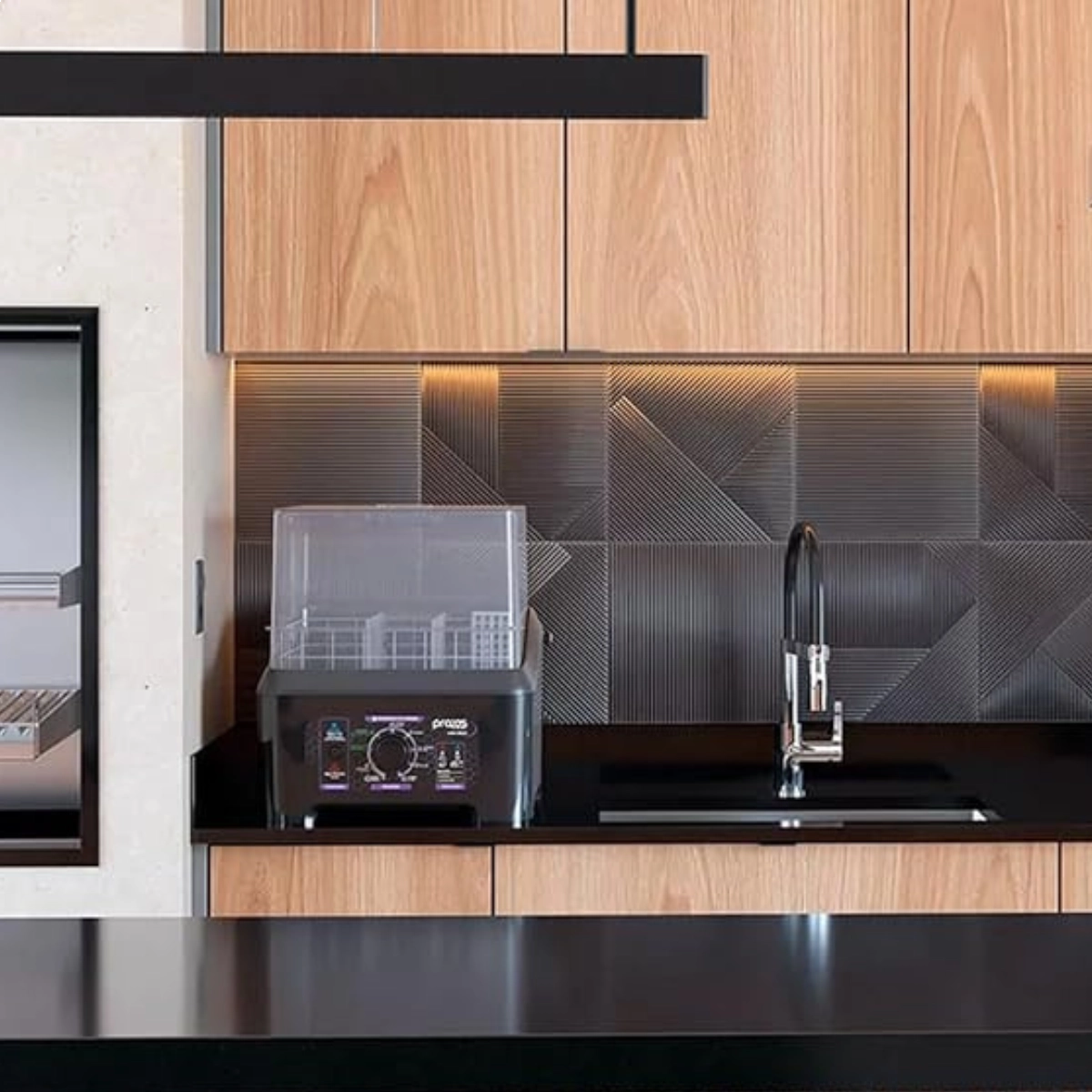 LAVA LOUÇAS PORTATIL SEMI AUTOMATICA PRAXIS PRETA 127V