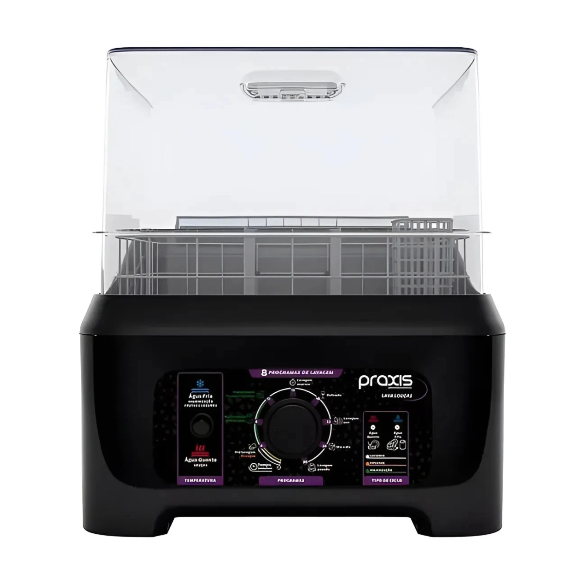 LAVA LOUÇAS PORTATIL SEMI AUTOMATICA PRAXIS PRETA 127V