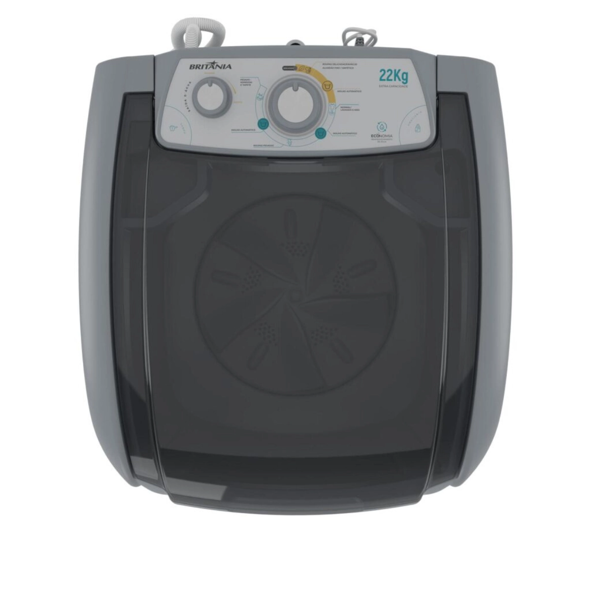 LAVADORA DE ROUPAS SEMI AUTOMATICA BRITANIA 22KG BLT22C 220V