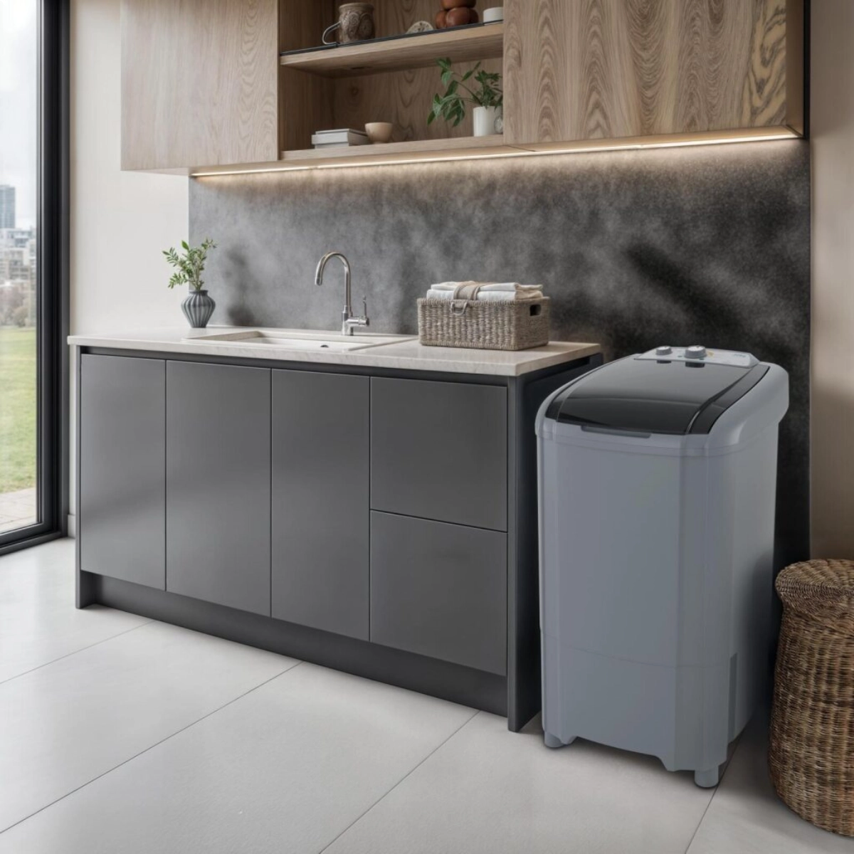 LAVADORA DE ROUPAS SEMI AUTOMATICA BRITANIA 22KG BLT22C 220V