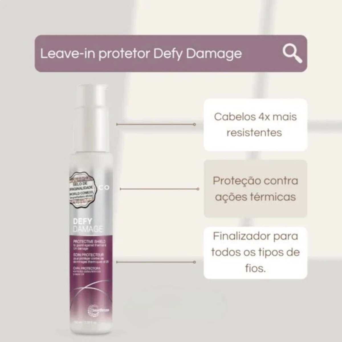 LEAVE-IN DE ALTA PROTEÇÃO CONTRA DANOS JOICO DEFY DAMAGE 100ML