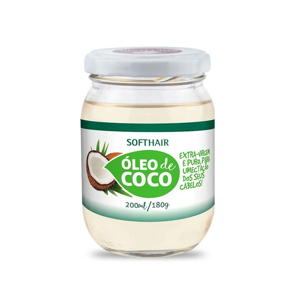 ÓLEO DE COCO EXTRA VIRGEM CAPILAR SOFT HAIR 200ML