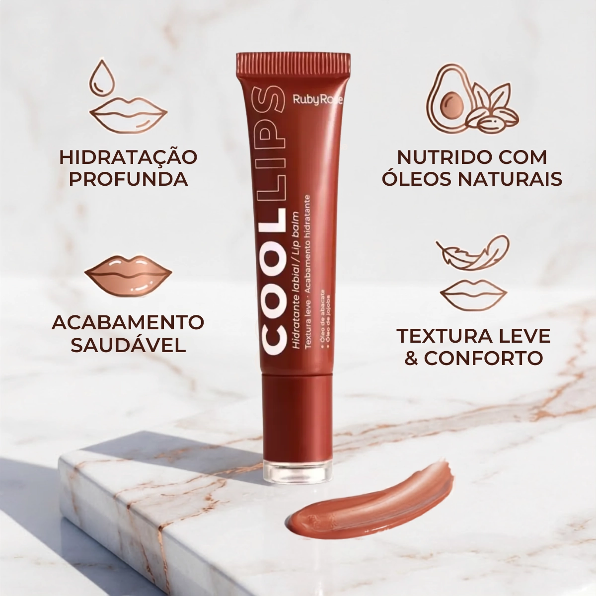 LIP BALM COOL LIPS HBL6531 LL20 RUBY ROSE