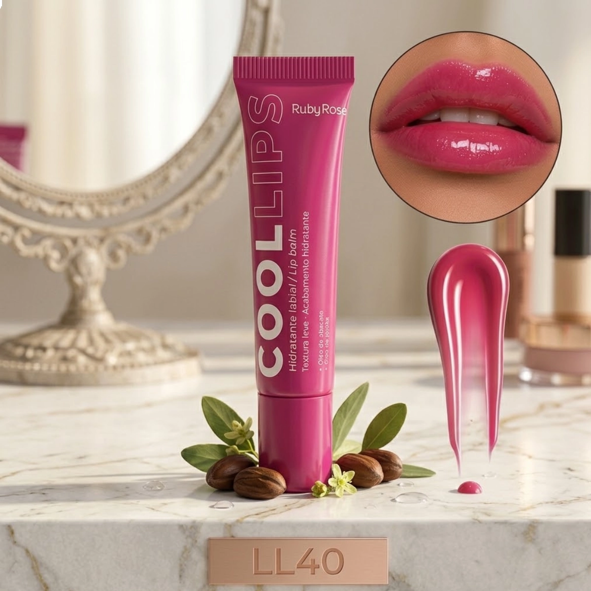 LIP BALM COOL LIPS HIDRATANTE LABIAL LL40 BY RUBY ROSE LIP BALM COOL LIPS HIDRATANTE LABIAL LL40 BY RUBY ROSE