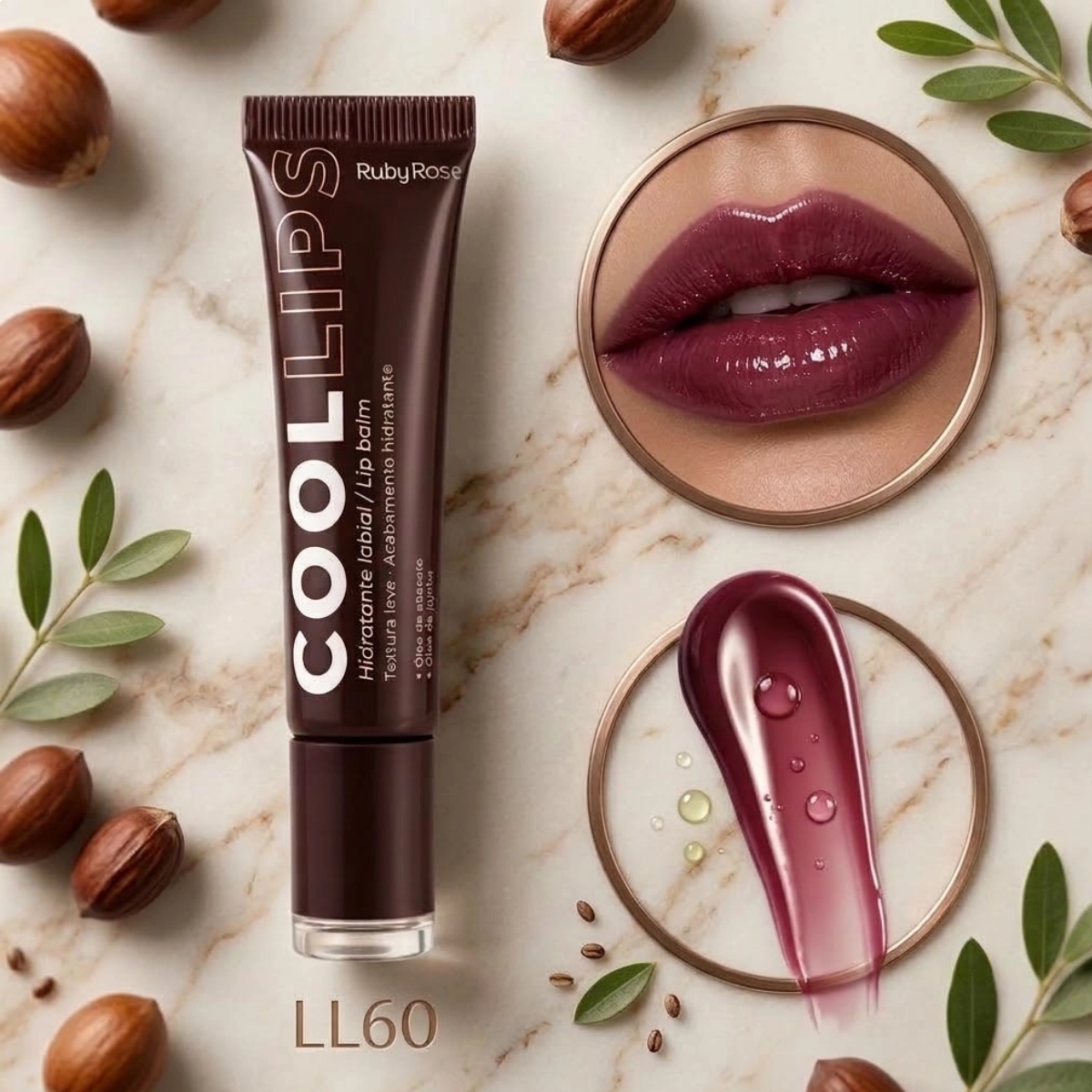 LIP BALM COOL LIPS HIDRATANTE LABIAL LL60 BY RUBY ROSE