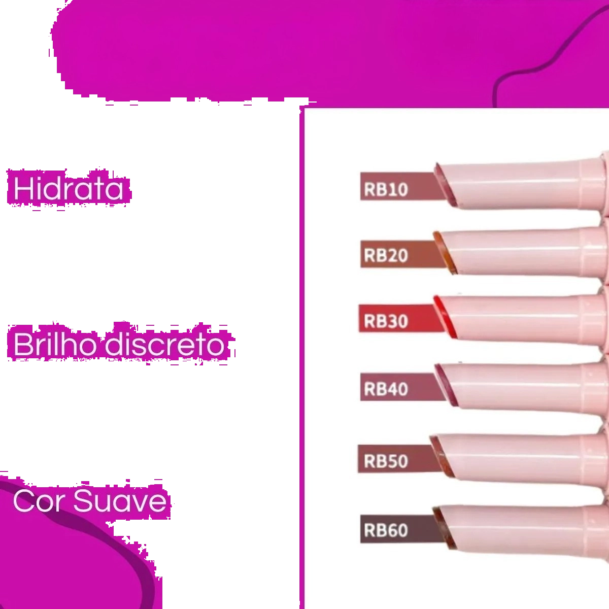LIP BALM LABIAL RADIANCE RUBY ROSE COR RB30 HBL6501-3