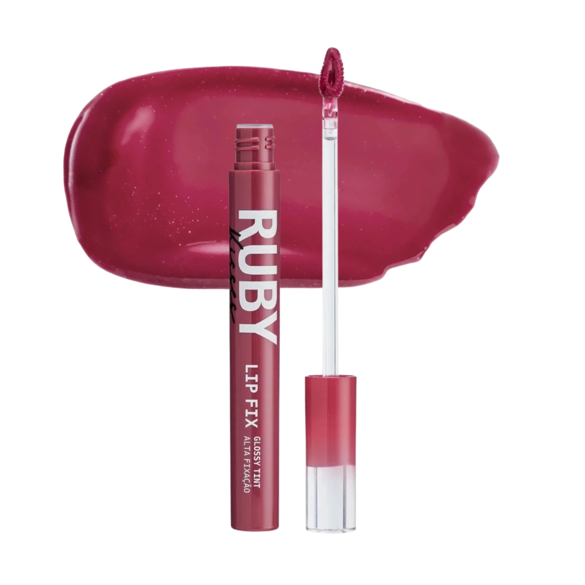 LIP FIX RUBY KISSES GLOSSY TINT ALTA FIXAÇÃO BERRY CHARM