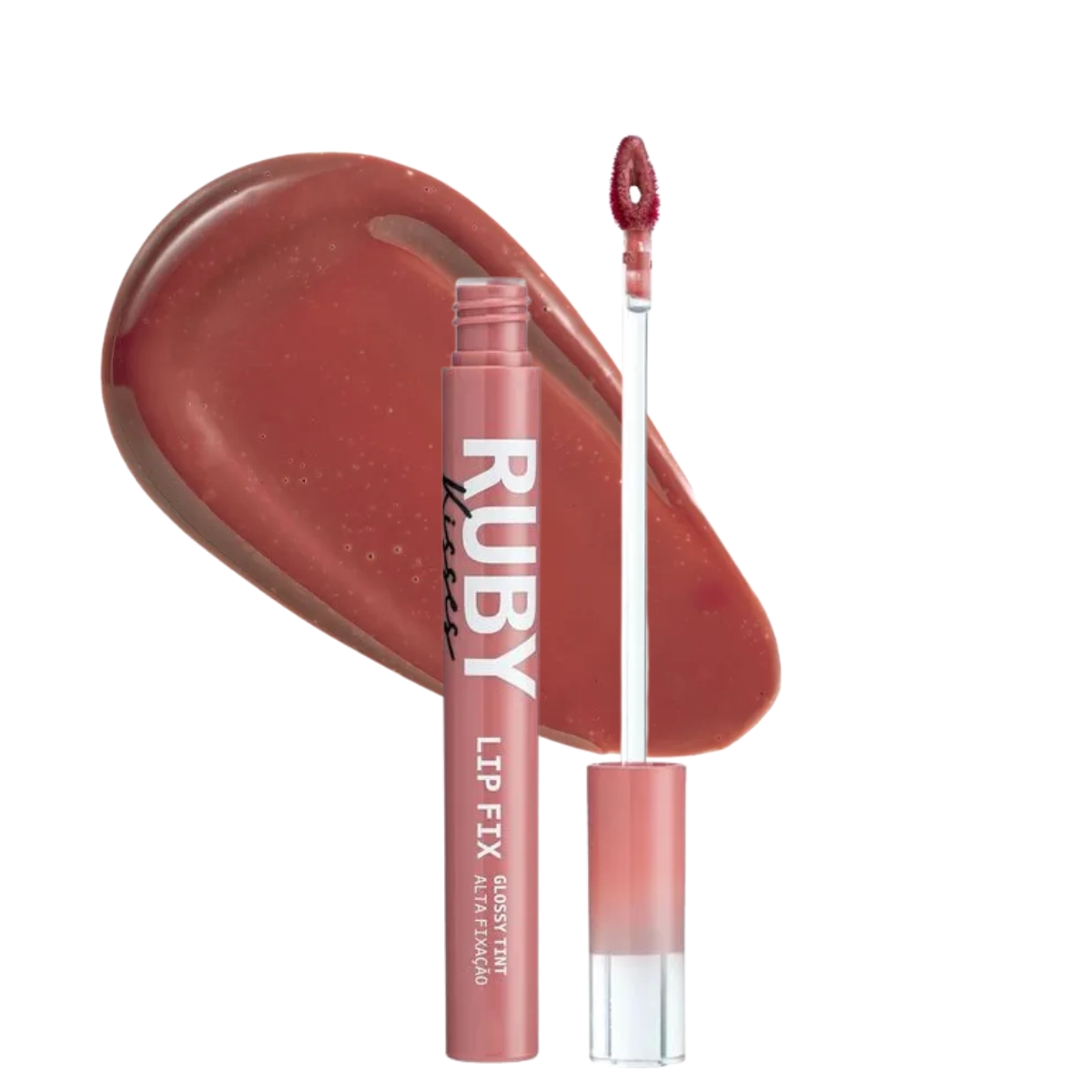 LIP FIX RUBY KISSES GLOSSY TINT ALTA FIXAÇÃO LOVELY PINK