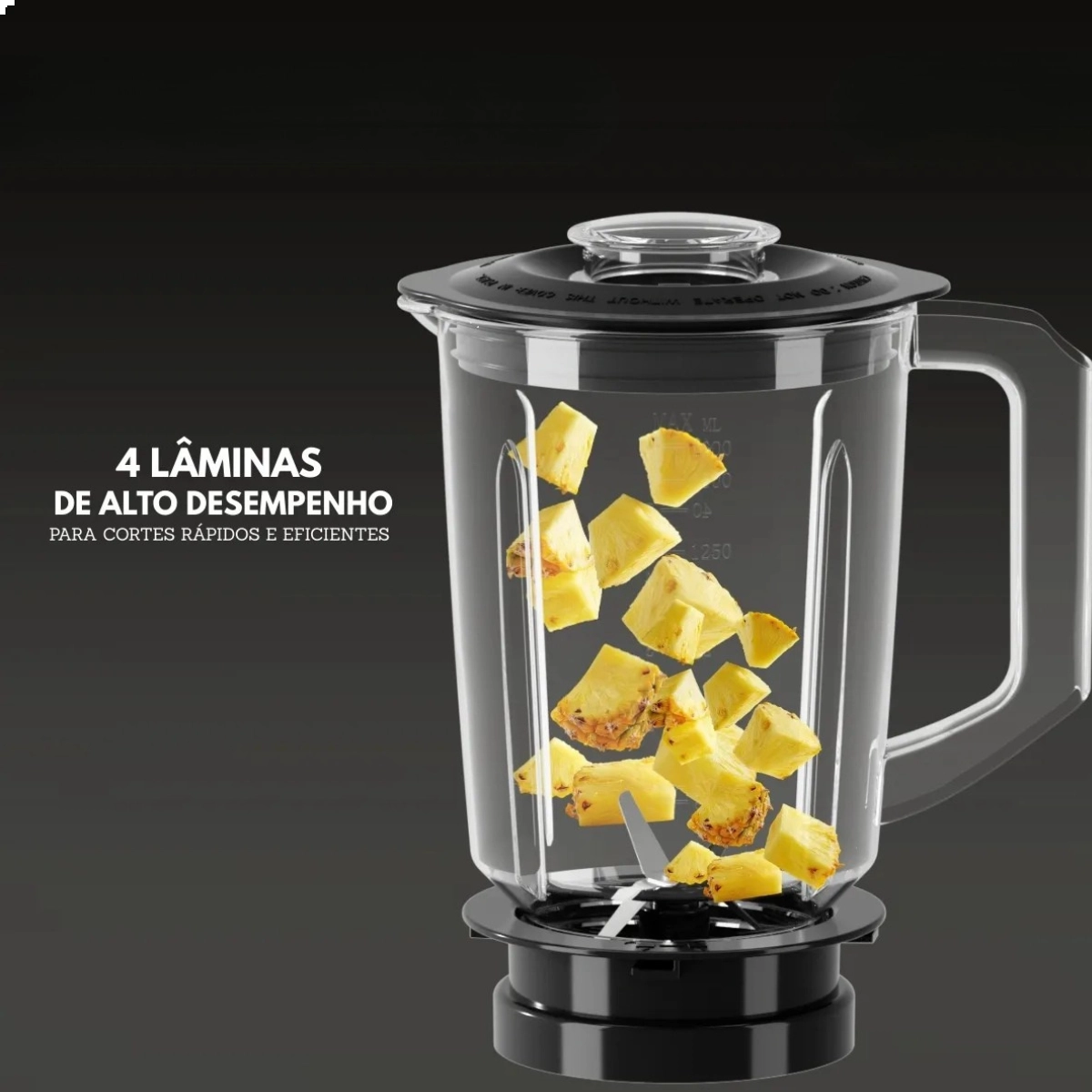 Liquidificador Creamy 1000w Preto 127v Gaabor Jm-16m02as Liquidificador Creamy 1000w Preto 127v Gaabor Jm-16m02as