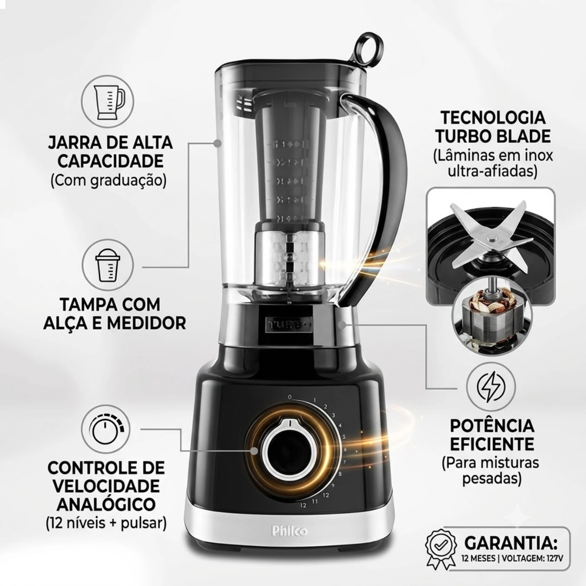 Liquidificador Plq1310p 127v Liquidificador Plq1310p 127v