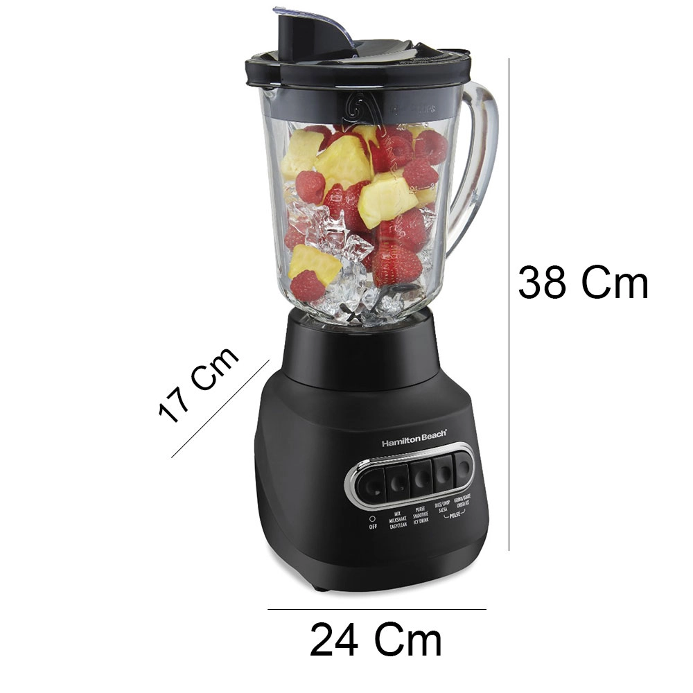 LIQUIDIFICADOR POWER ELITE C/ JARRA DE VIDRO 110V HAMILTON BEACH 58175-BZ127 LIQUIDIFICADOR POWER ELITE C/ JARRA DE VIDRO 110V HAMILTON BEACH 58175-BZ127