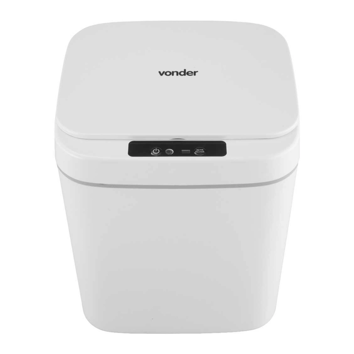 LIXEIRA INTELIGENTE SENSOR RETANGULAR VONDER 12L BRANCA