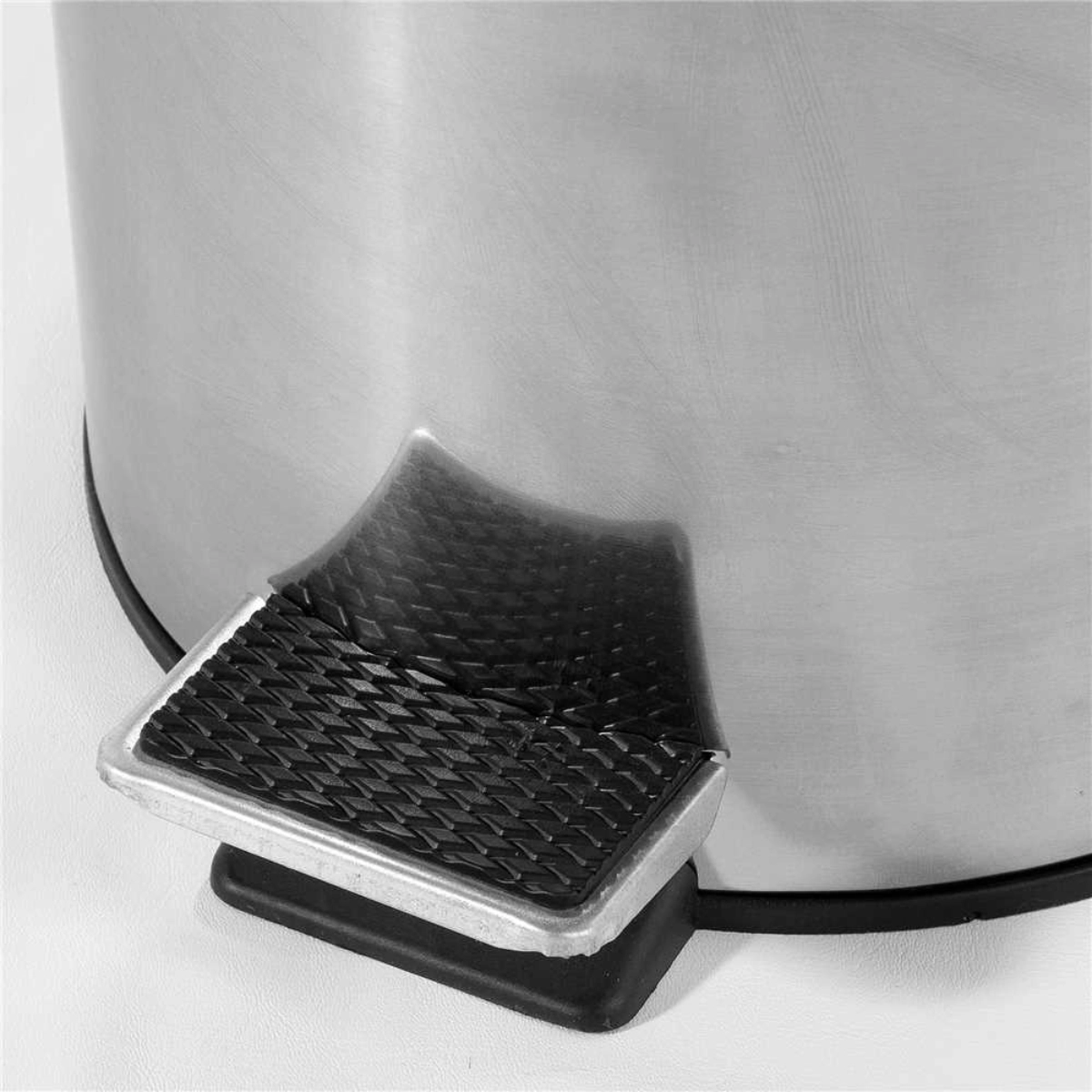 LIXEIRA REDONDA 12 LITROS INOX CINZA VONDER LIXEIRA REDONDA 12 LITROS INOX CINZA VONDER