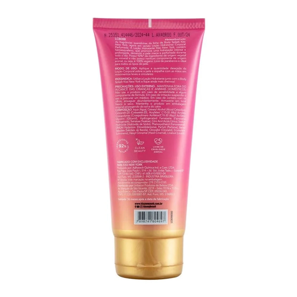 Loção Corporal Pink Romance 180ml Kiss New York Lcb08b