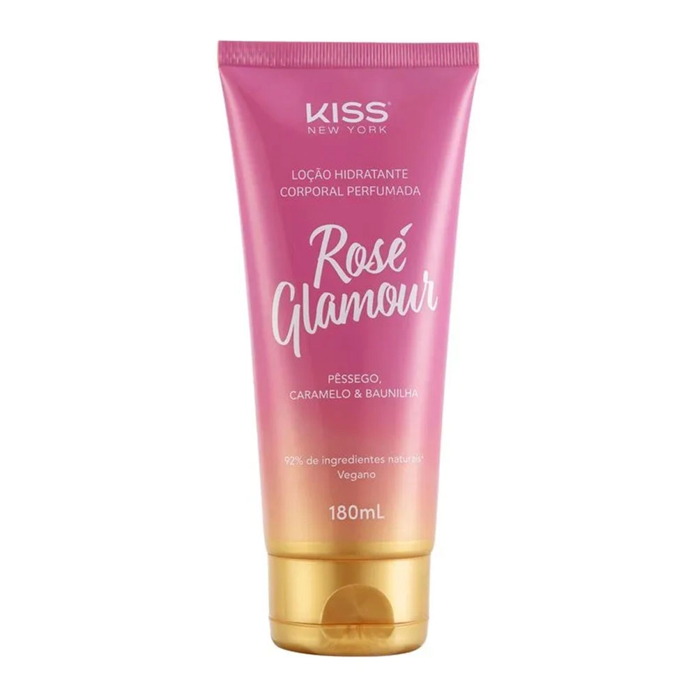 LOÇÃO CORPORAL ROSE GLAMOUR 180ML KISS NEW YORK LCB05B